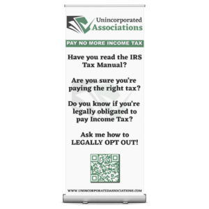 Unincorporated Associations Pull Up Banners